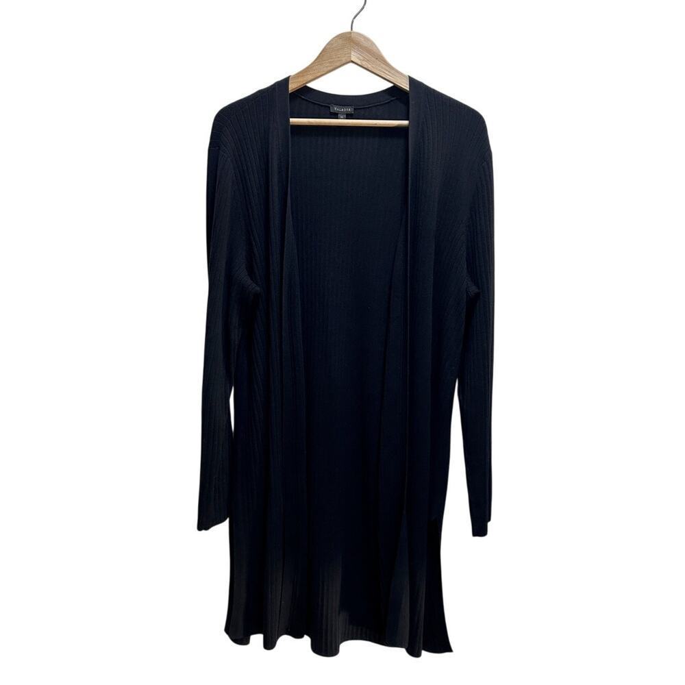 Elegant Black Open-Front Cardigan